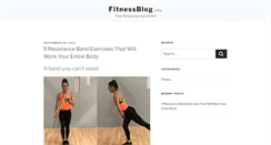 Desktop Screenshot of fitnessblog.info