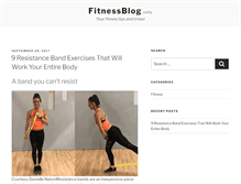 Tablet Screenshot of fitnessblog.info